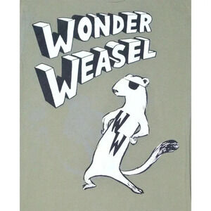 Wonder Weasel Design by Graham Annable Concept by Jon Wye Green T-Shirt Mens S